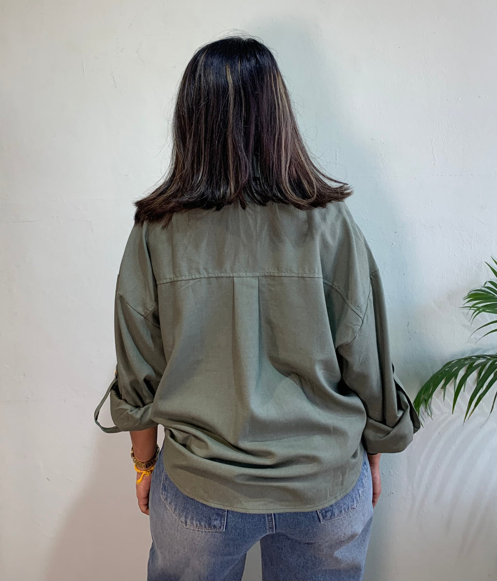 Peony Linen Tuck in Shirt