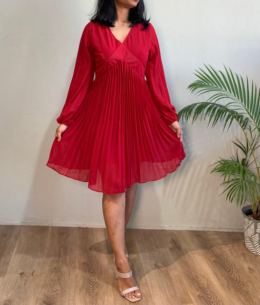 Tessa pleated dress