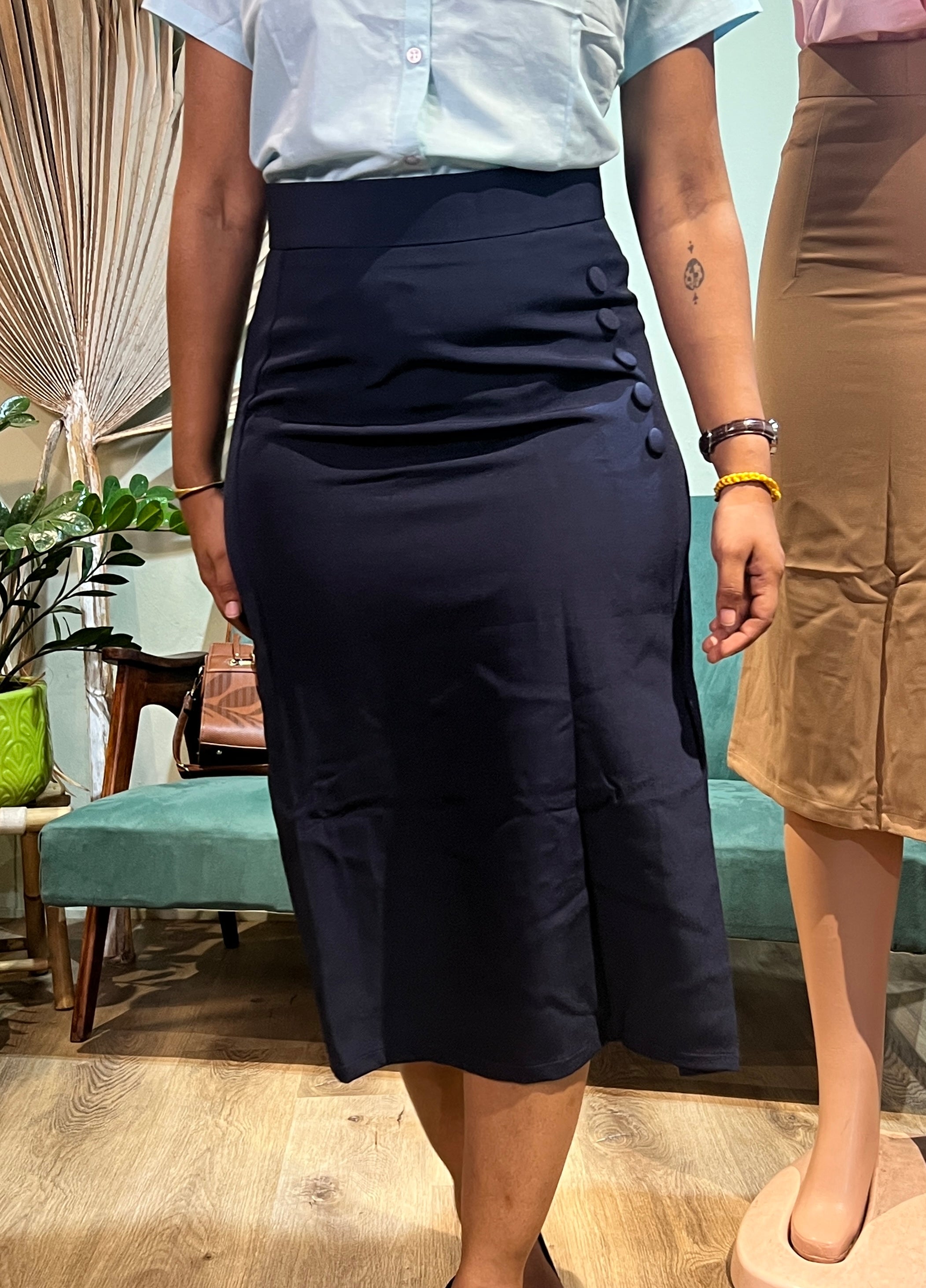 Mid Length Formal Skirt