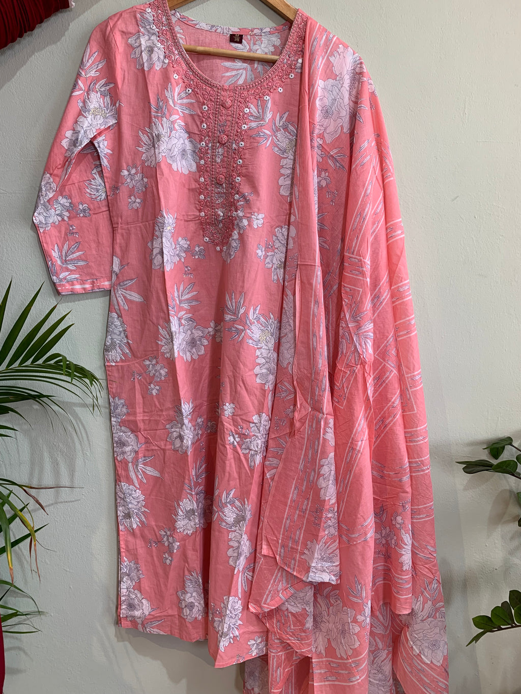 Leafy Churidar Set