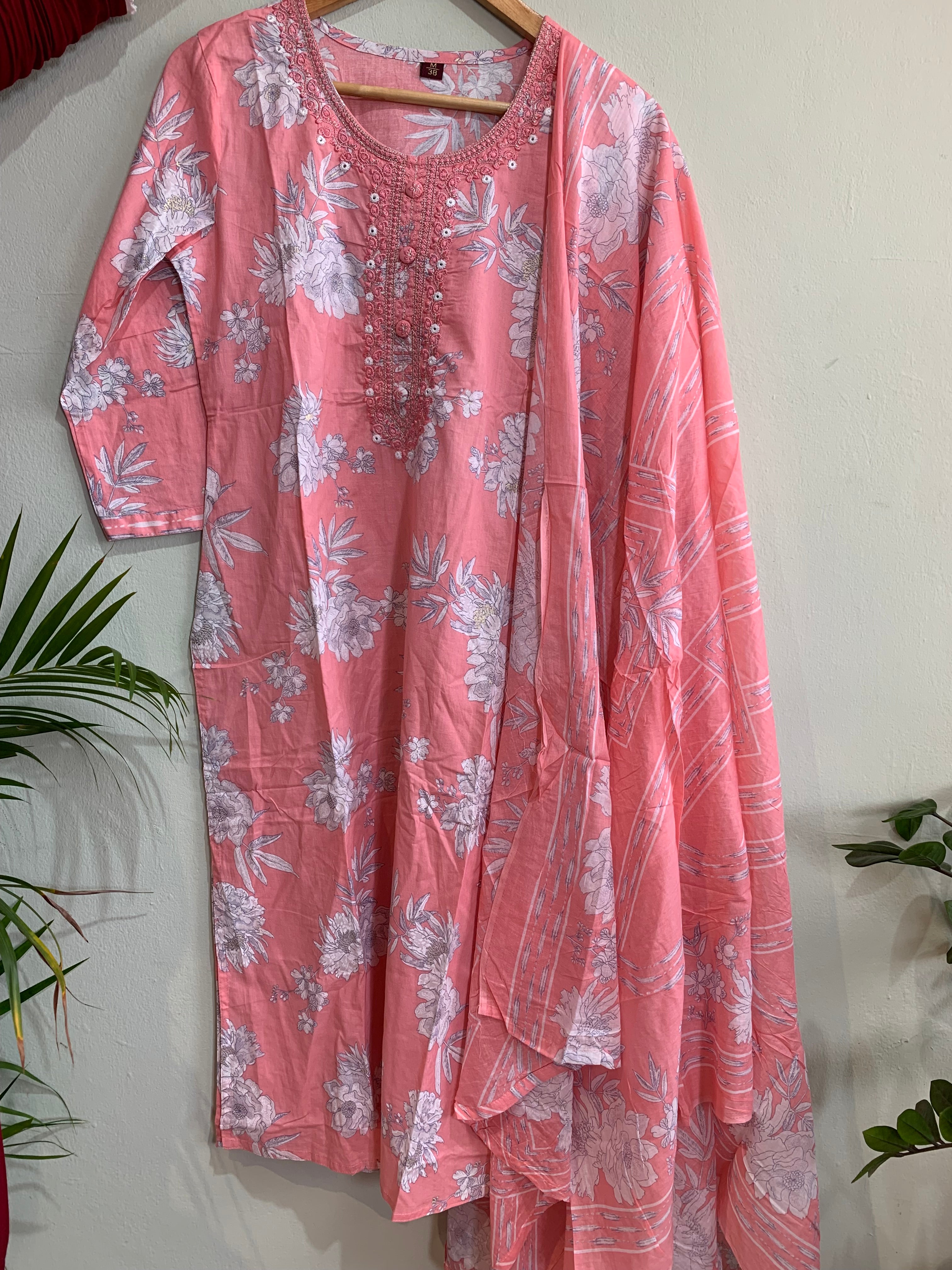 Leafy Churidar Set