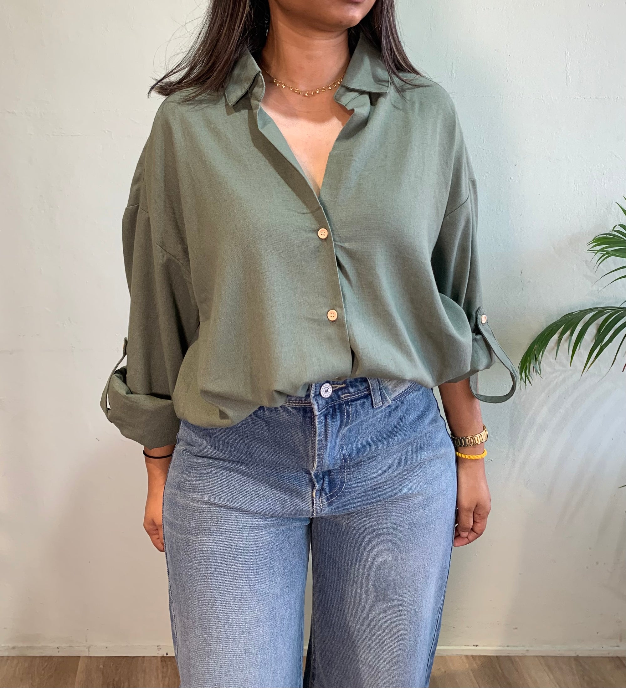 Peony Linen Tuck in Shirt