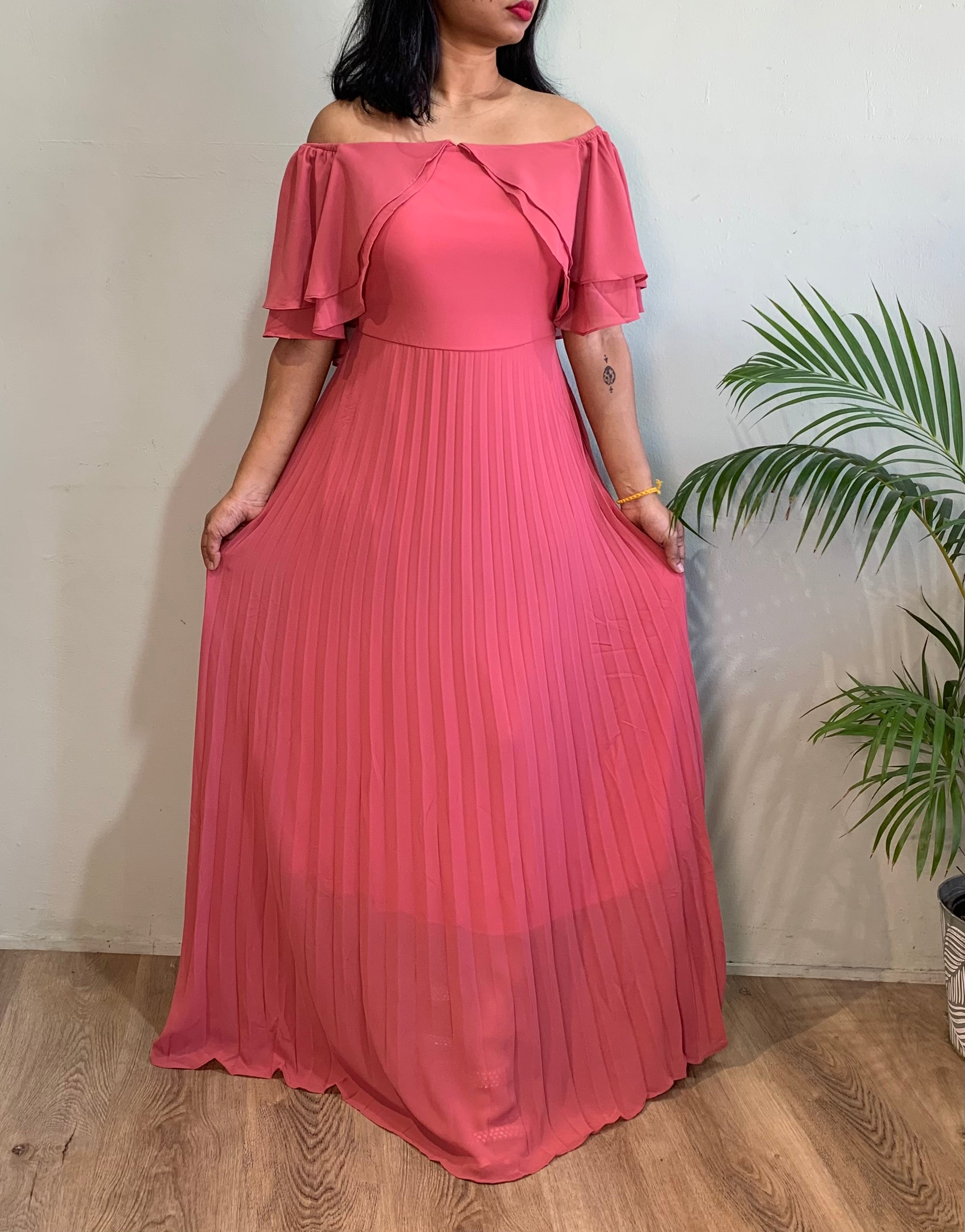 Bella pleated dress