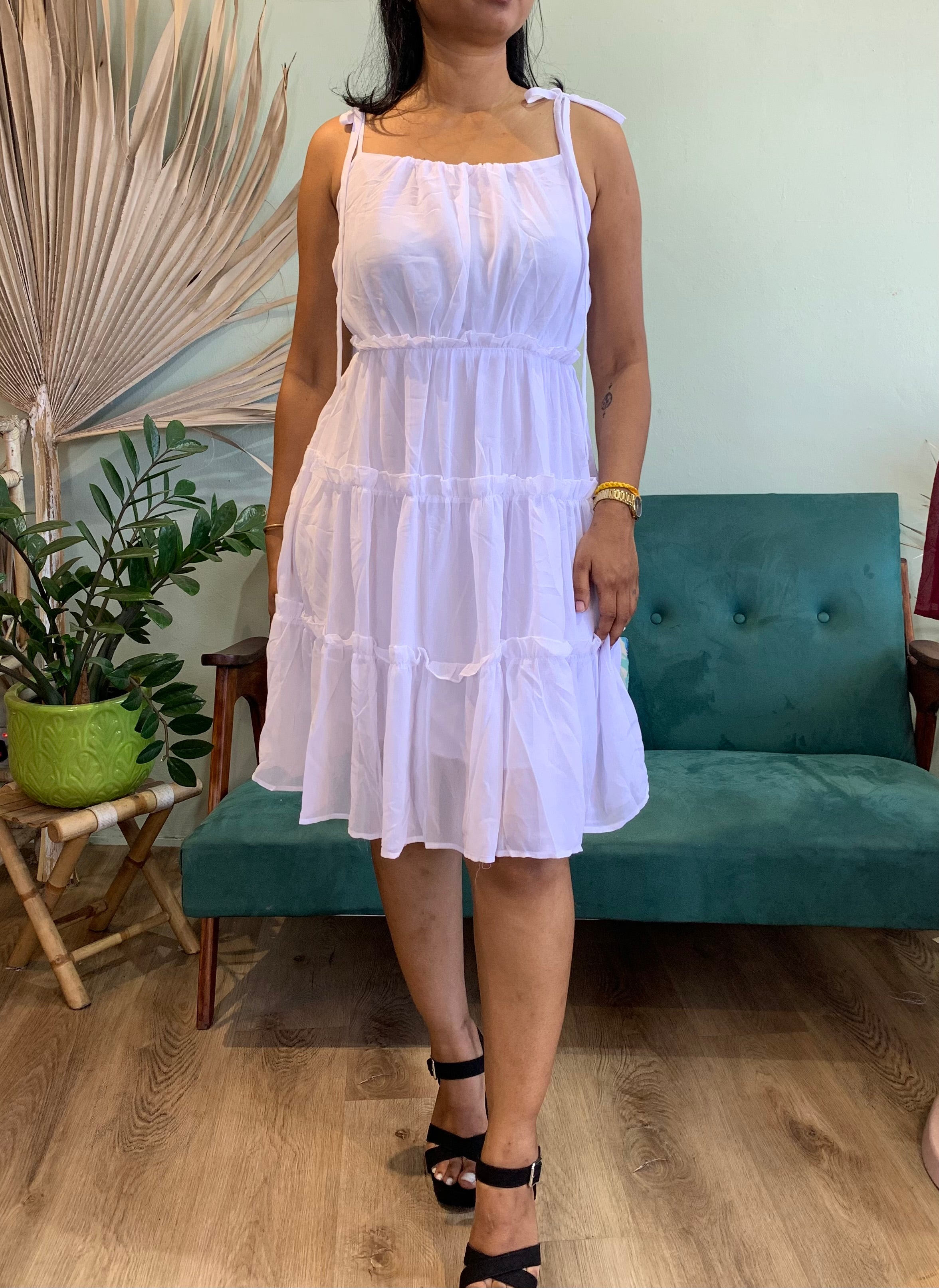 Chiffon mini dress