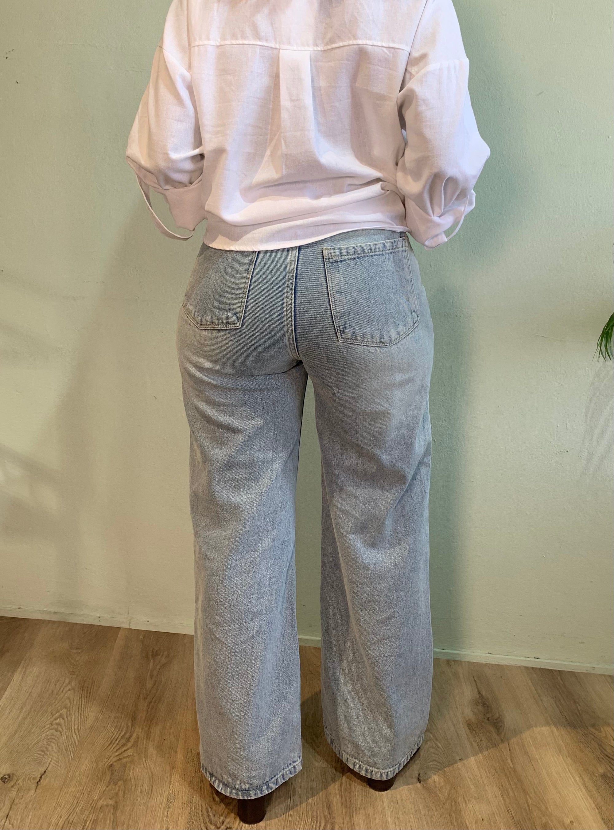 High waist wide leg willy Denim jeans