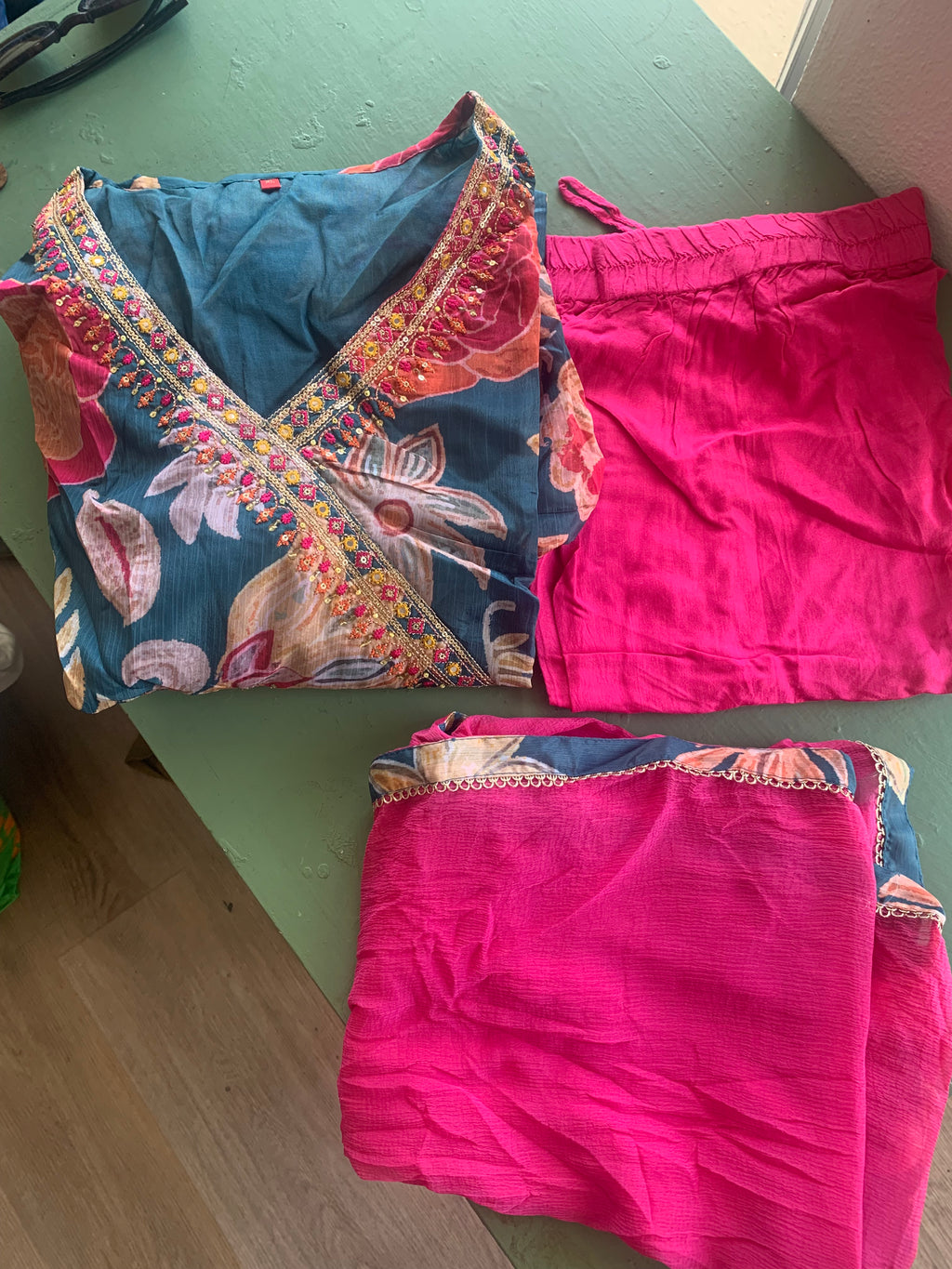 Anarkali with Ties