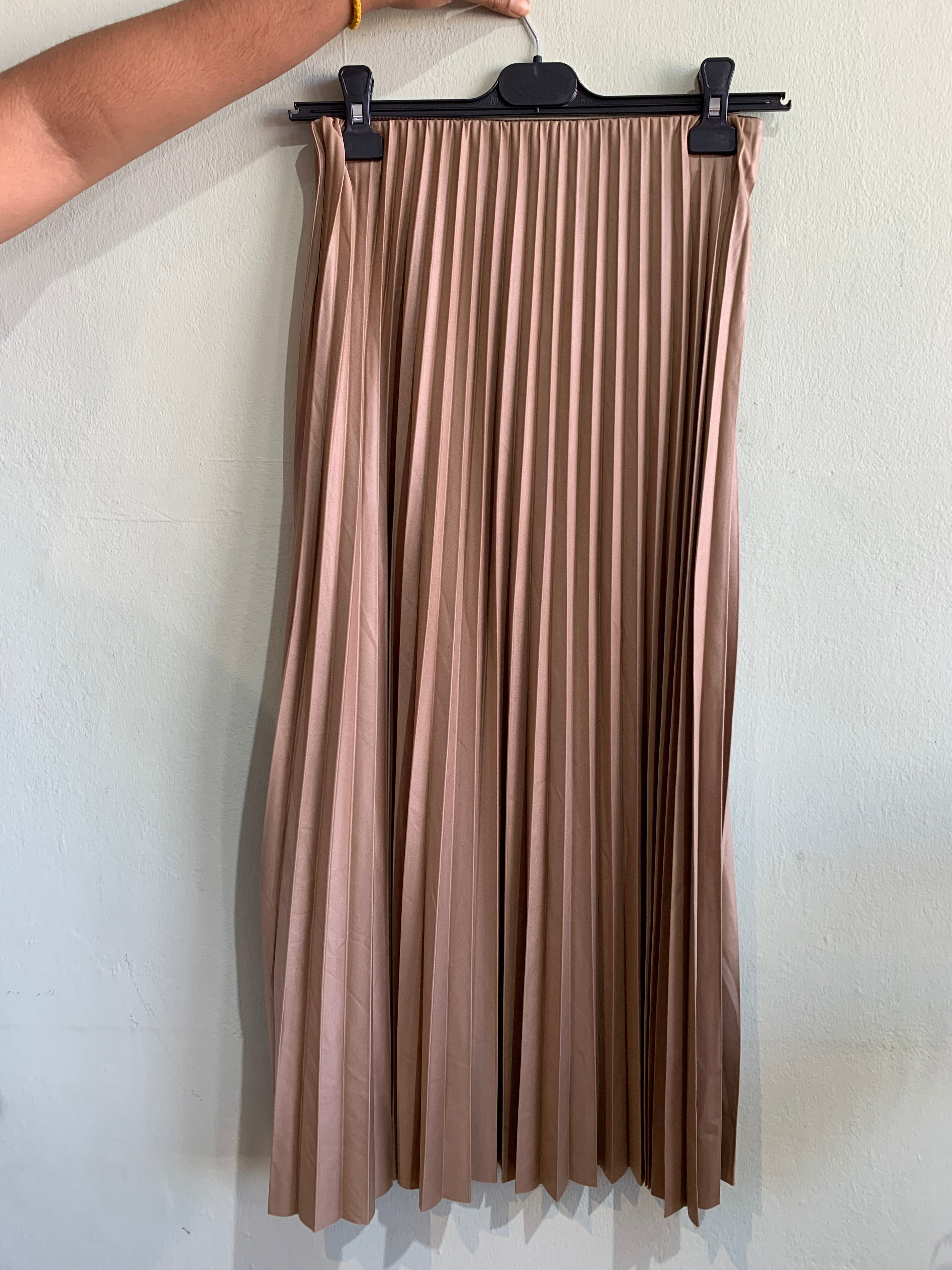 Sheen Pleated Skirt