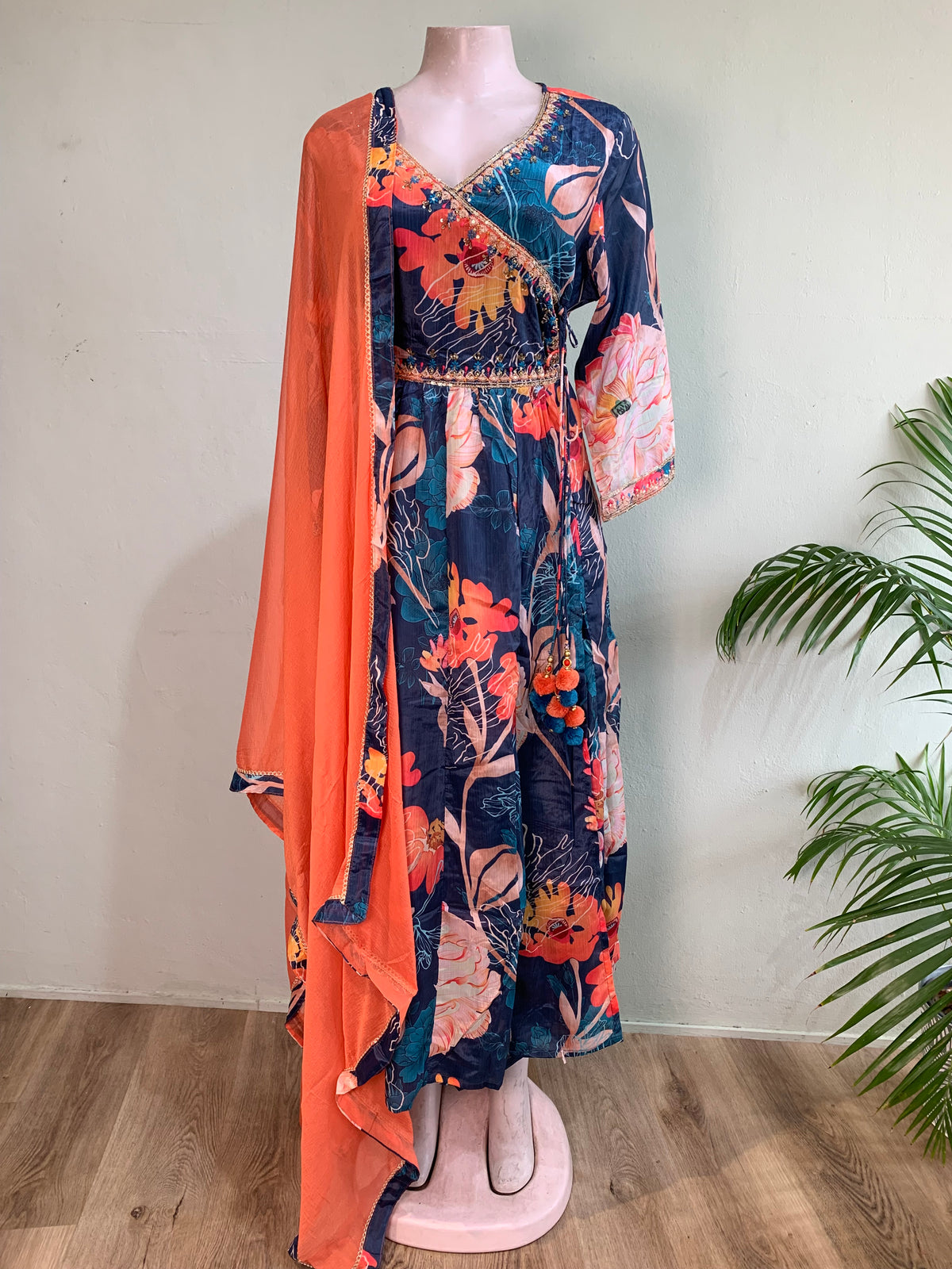 Anarkali with Ties