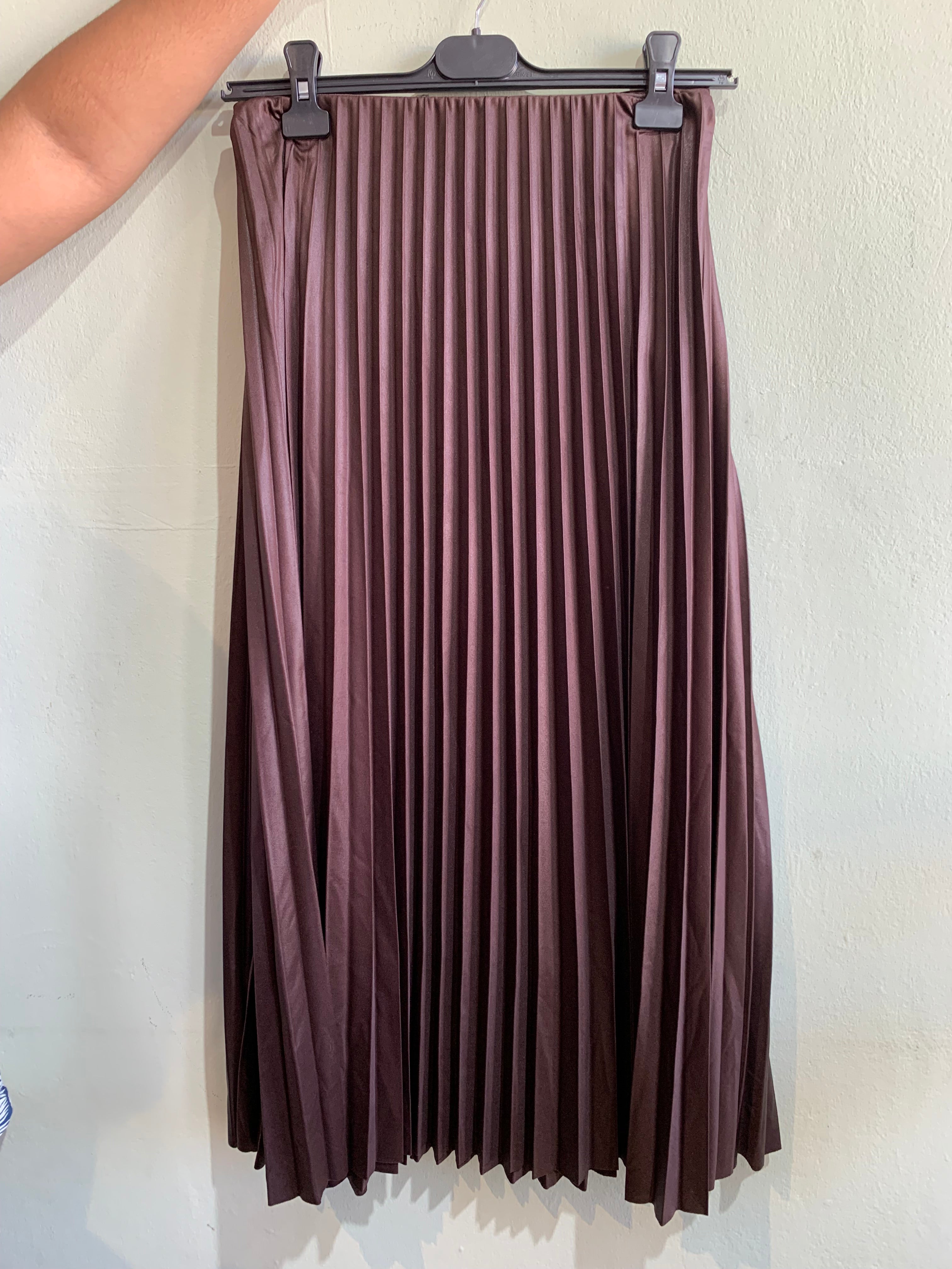Sheen Pleated Skirt