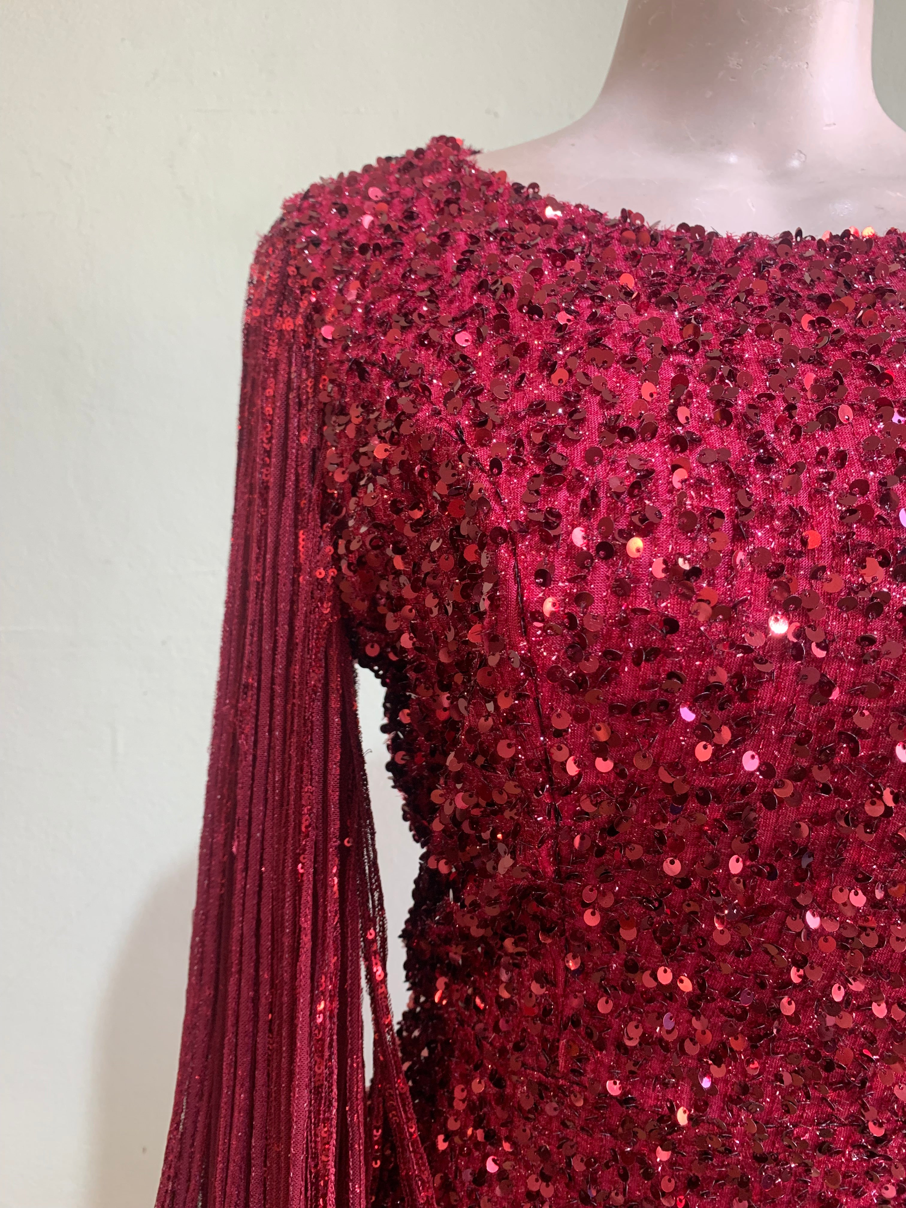 Sequin long sleeves