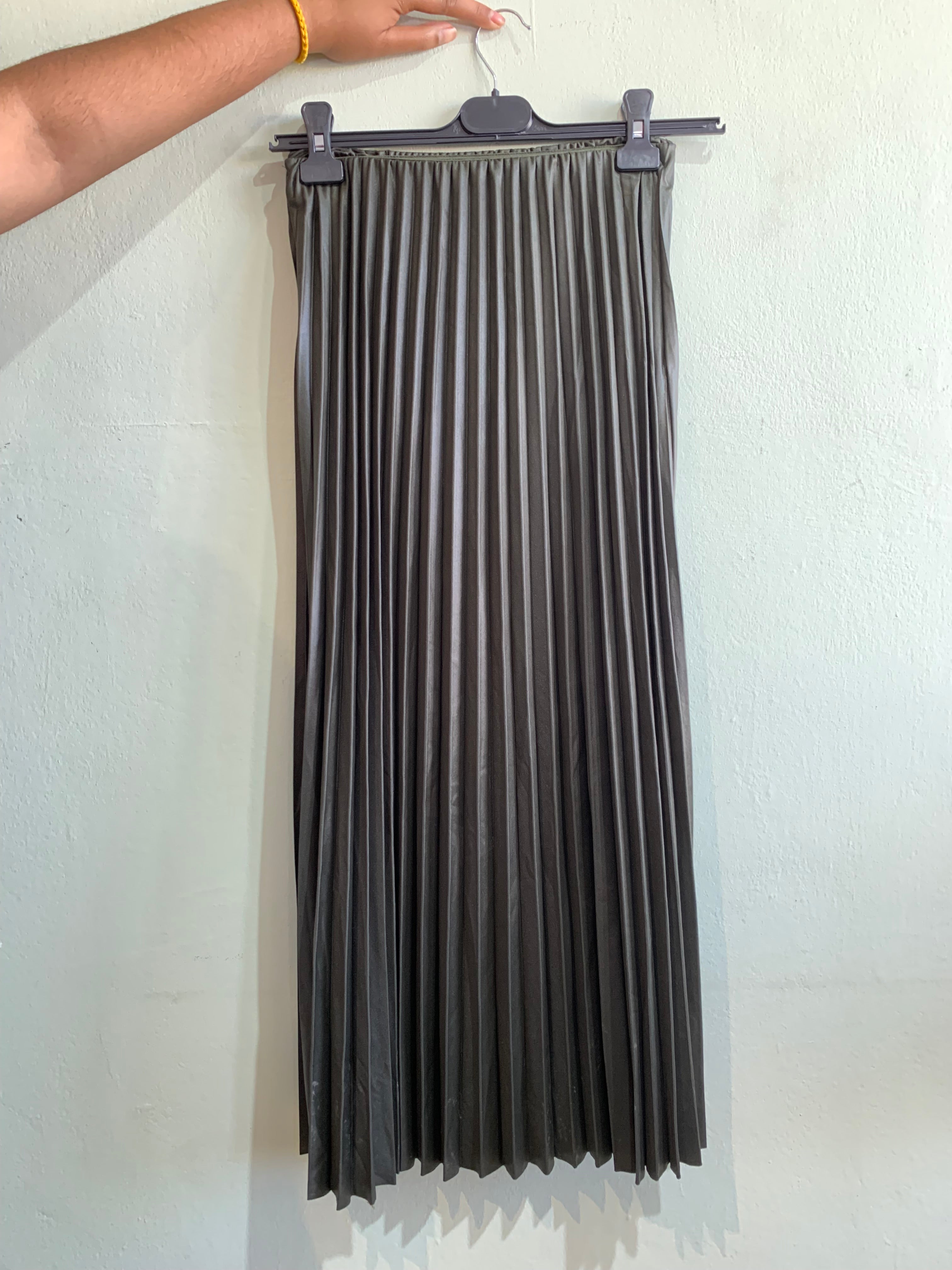 Sheen Pleated Skirt