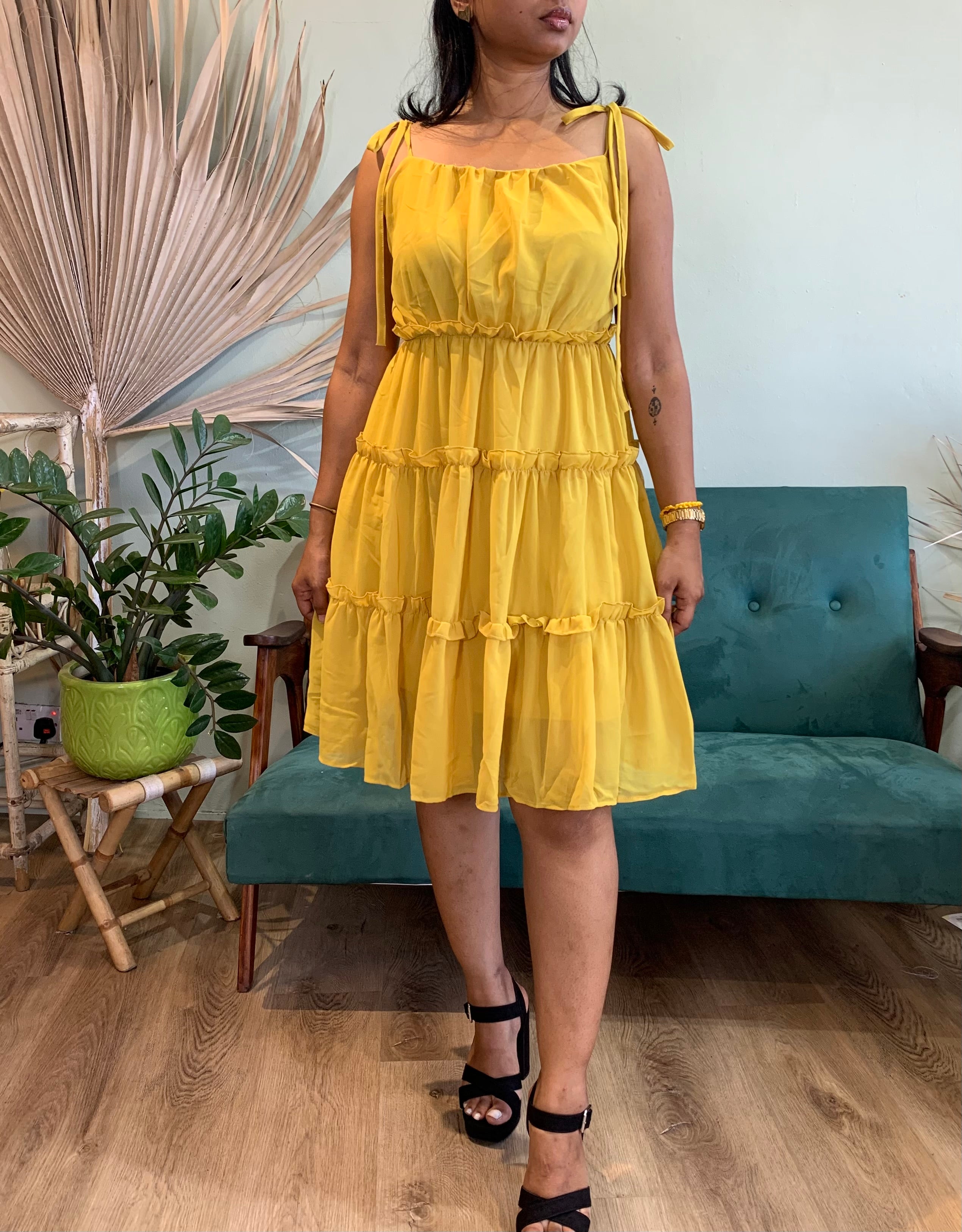 Chiffon mini dress