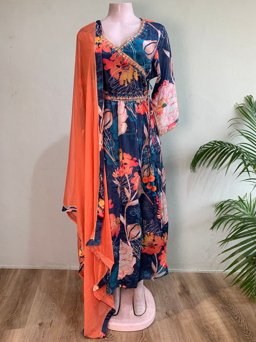 Anarkali with Ties