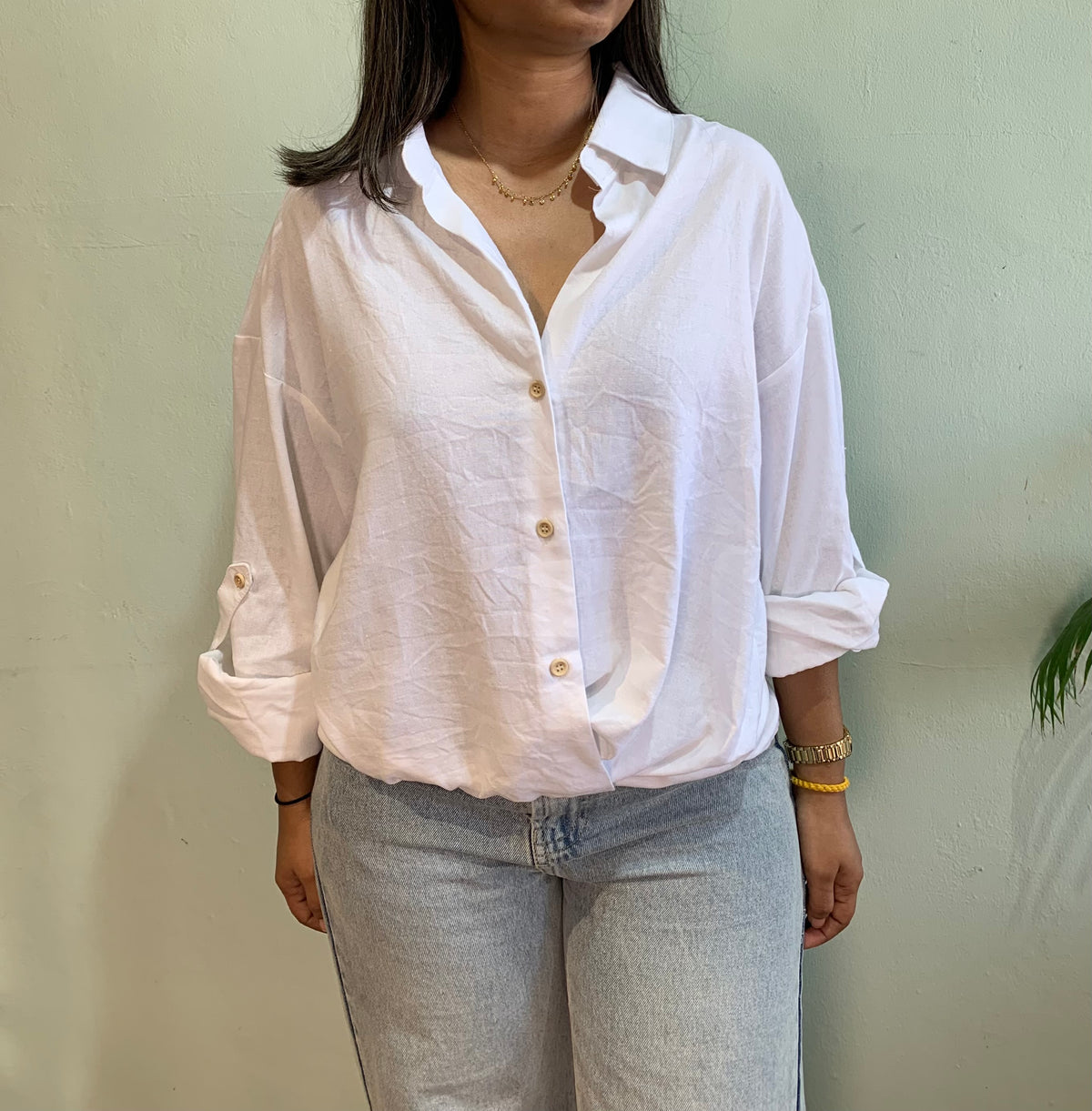 Peony Linen Tuck in Shirt