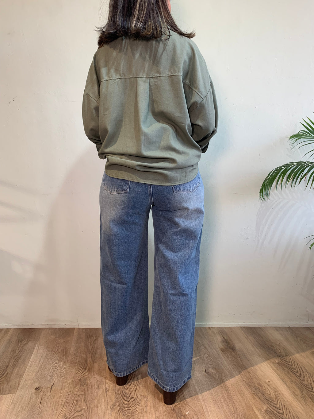 High waist wide leg willy Denim jeans