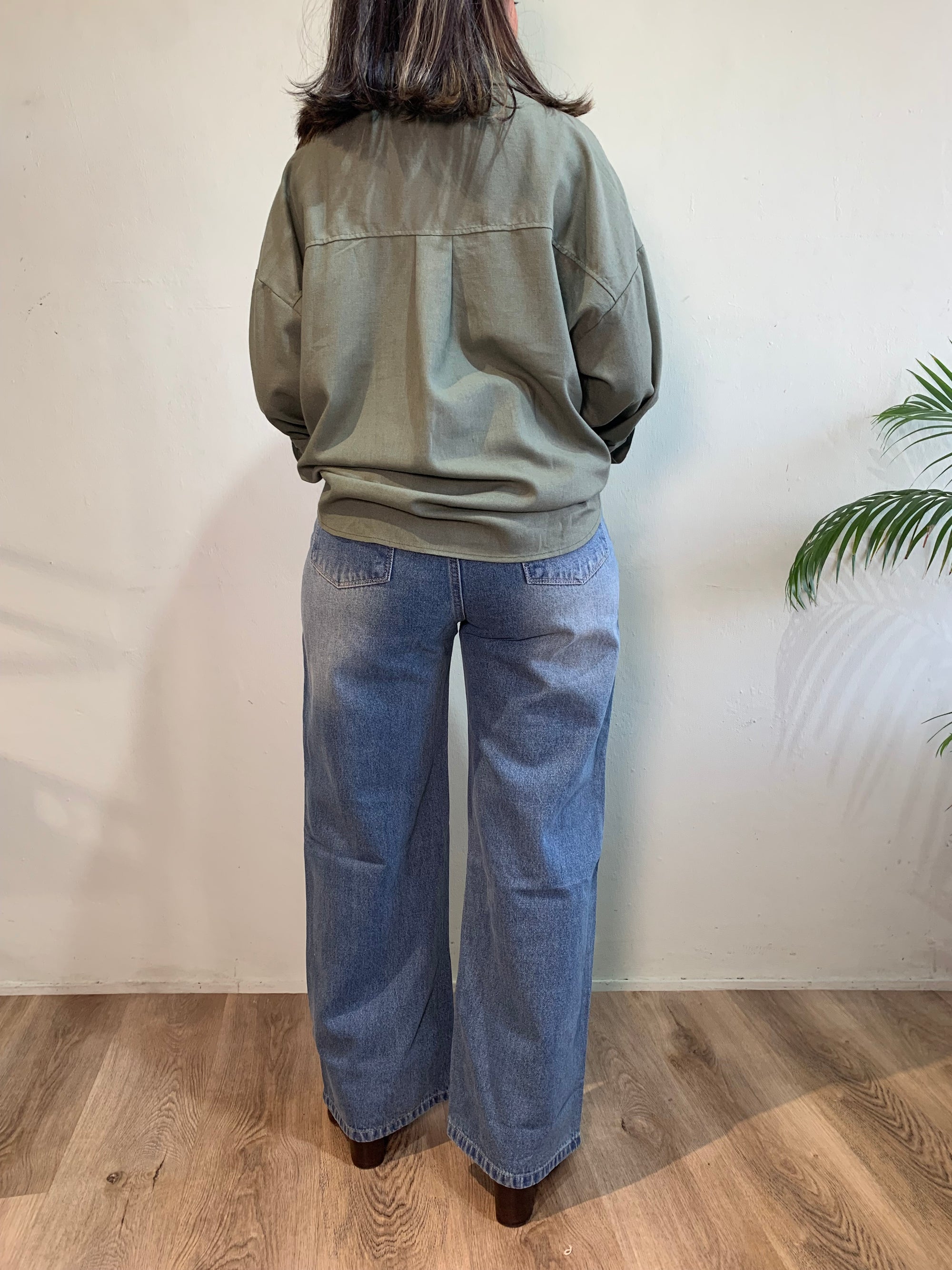 High waist wide leg willy Denim jeans