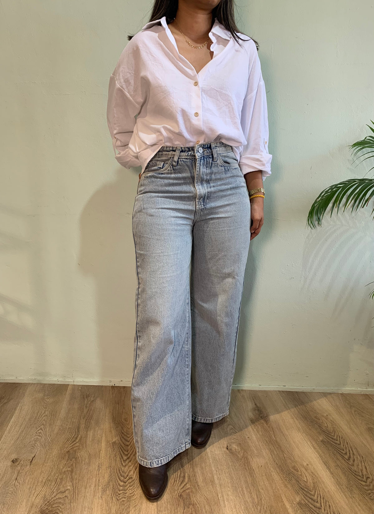 High waist wide leg willy Denim jeans