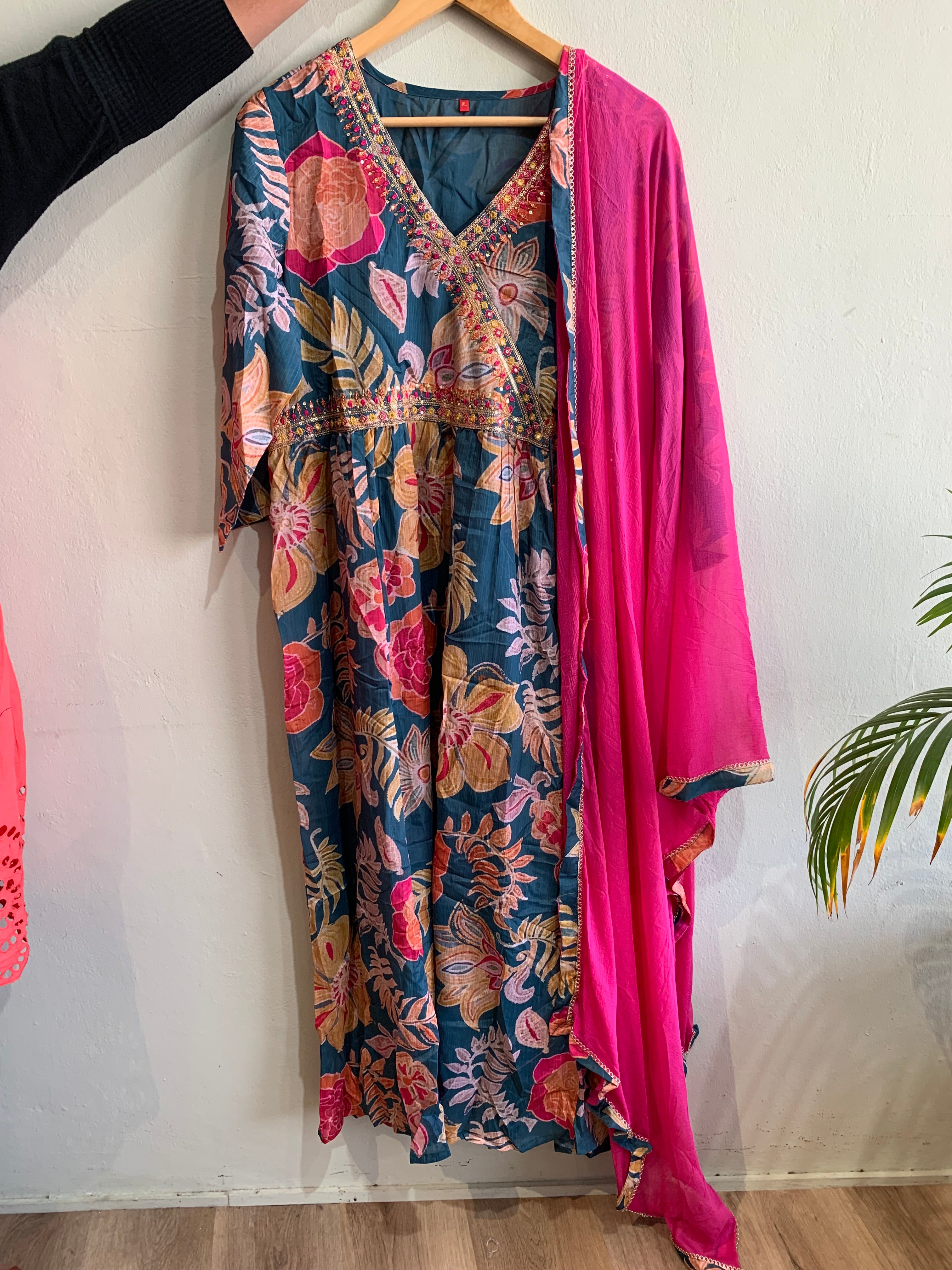 Anarkali with Ties