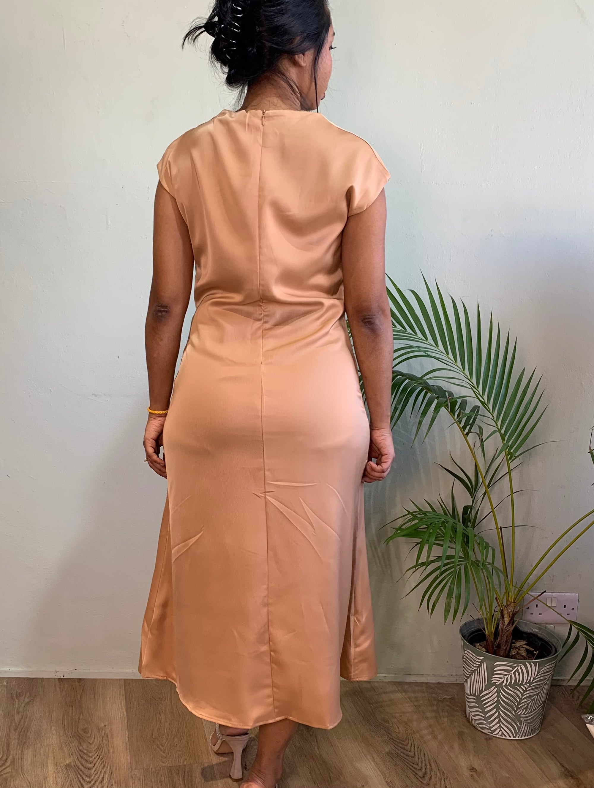 Saskia satin dress