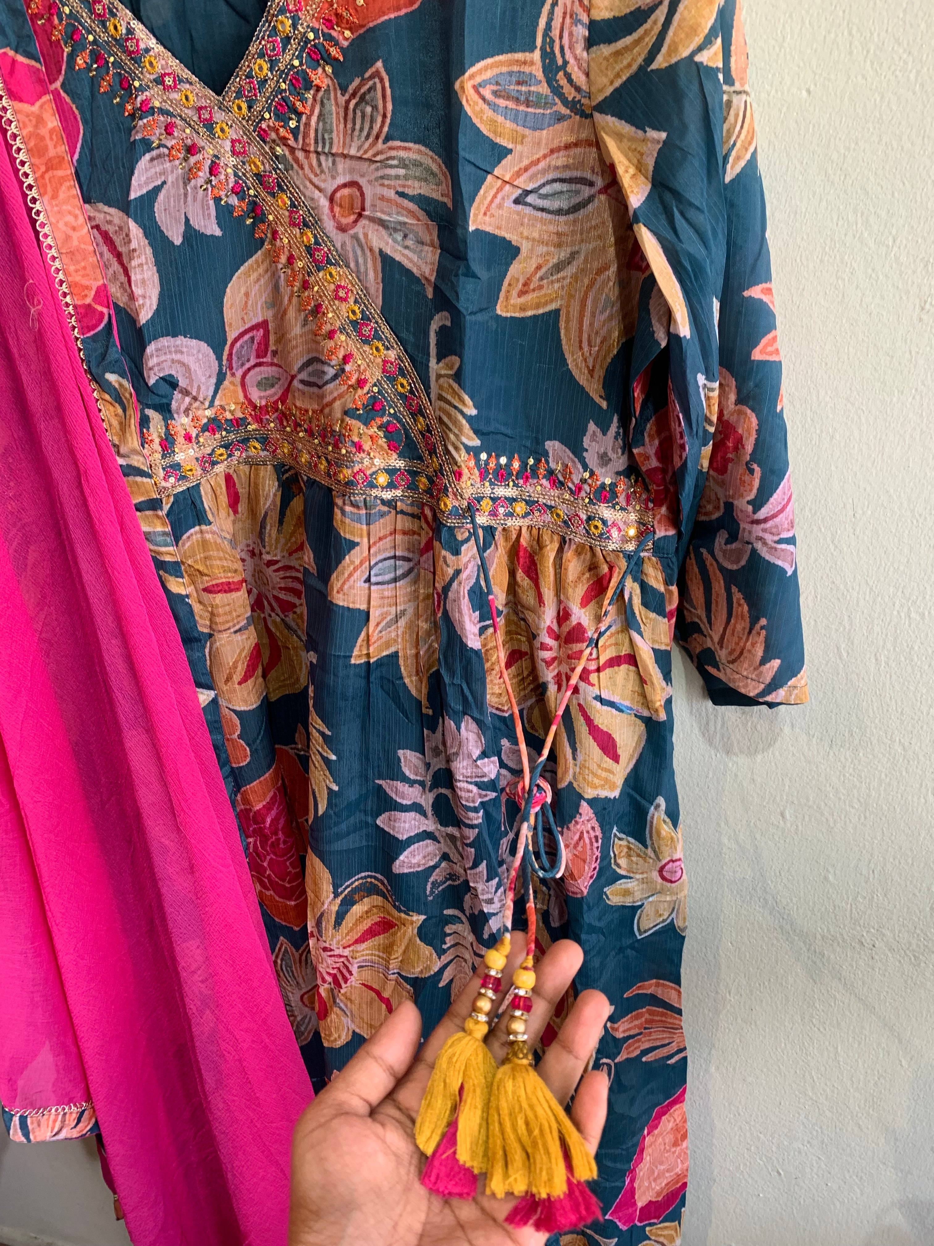 Anarkali with Ties