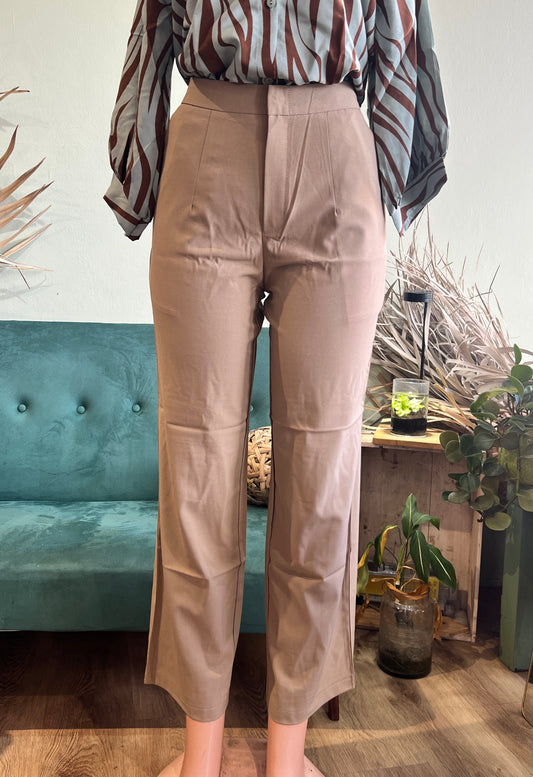 High waist Straight cut pant