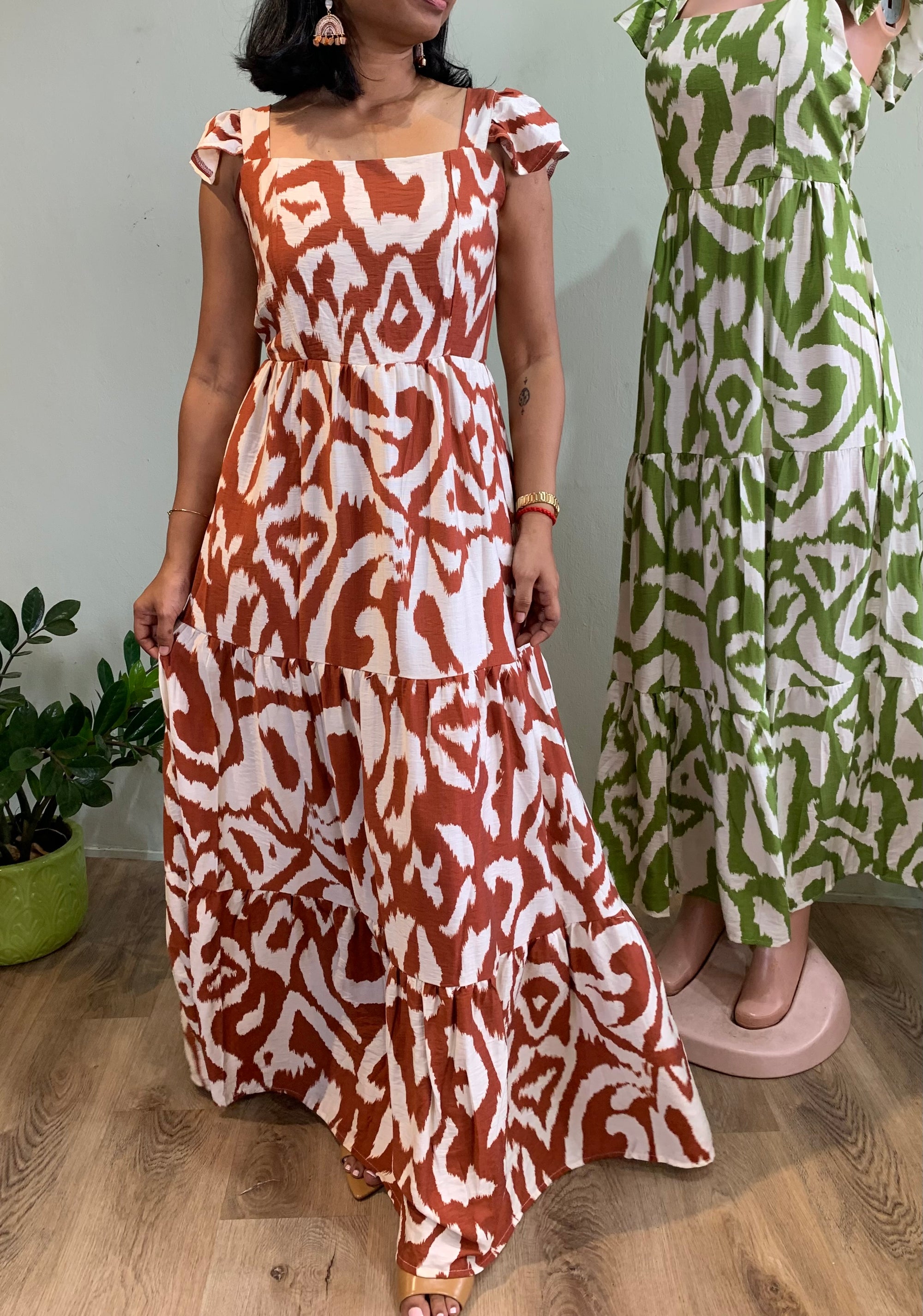 Maxi dress abstract