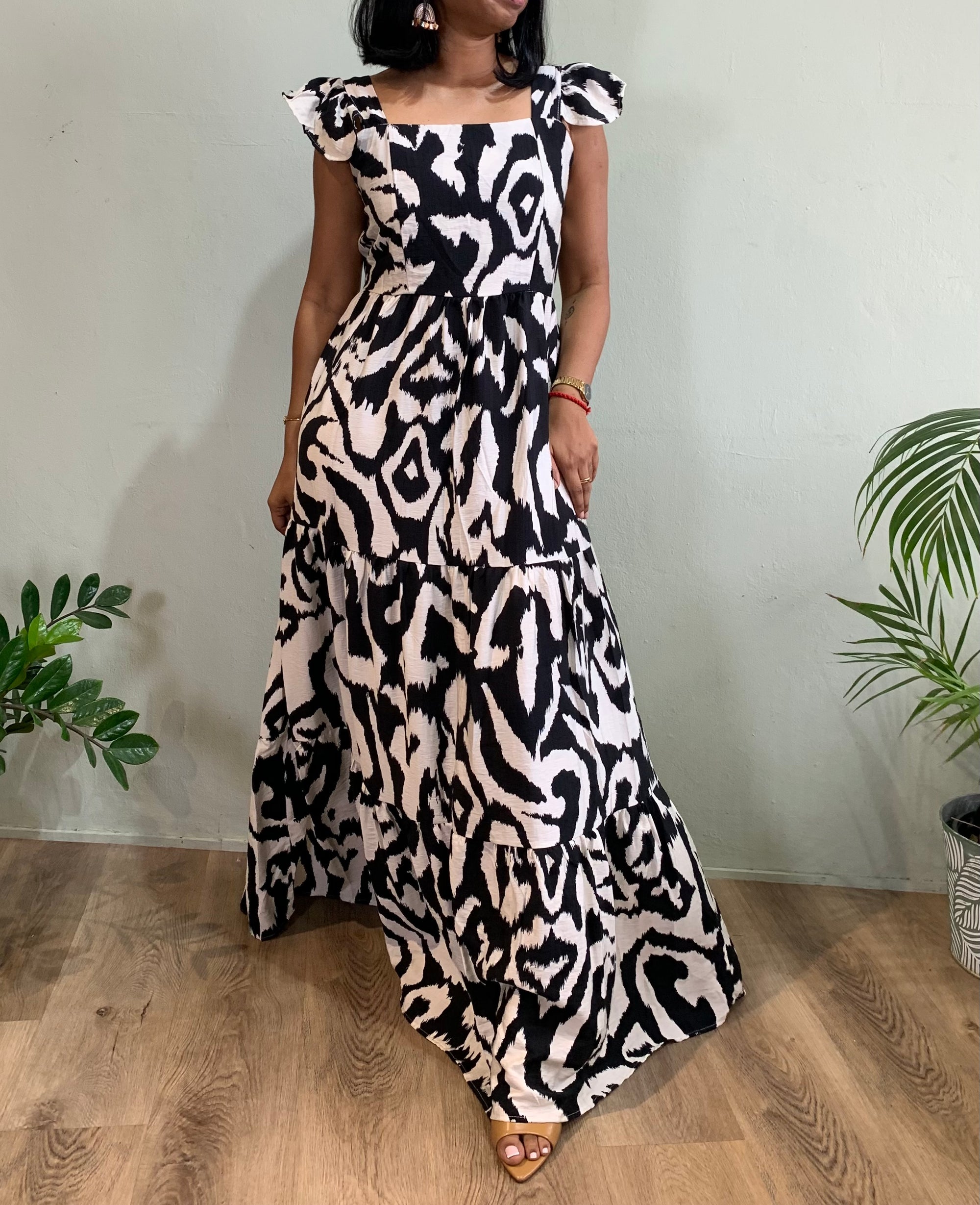 Maxi dress abstract
