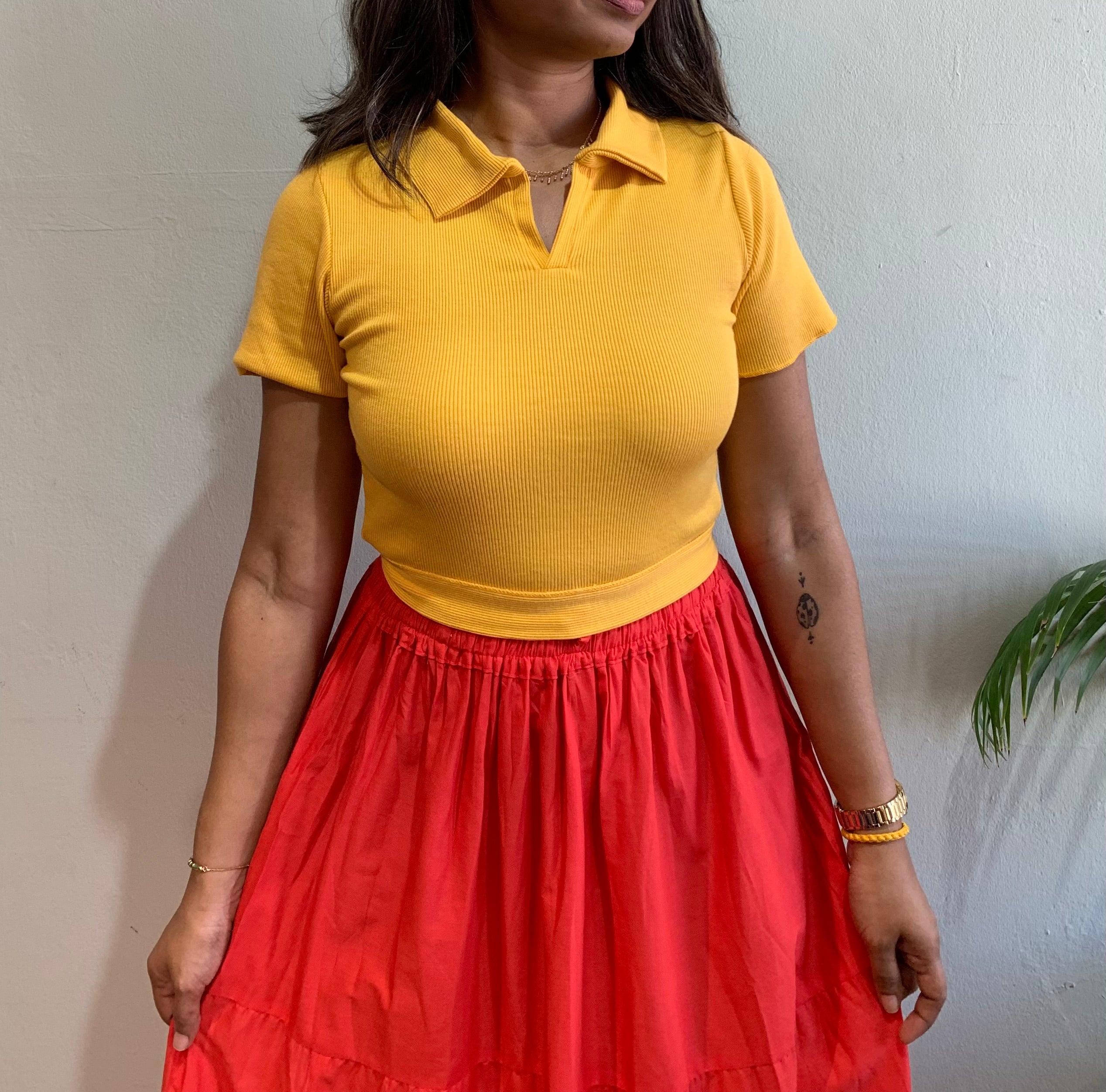 Polo Crop Top