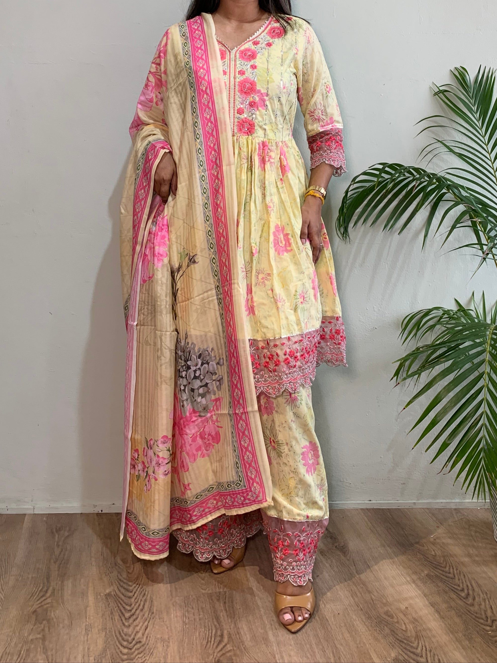Yellow palazzo Set