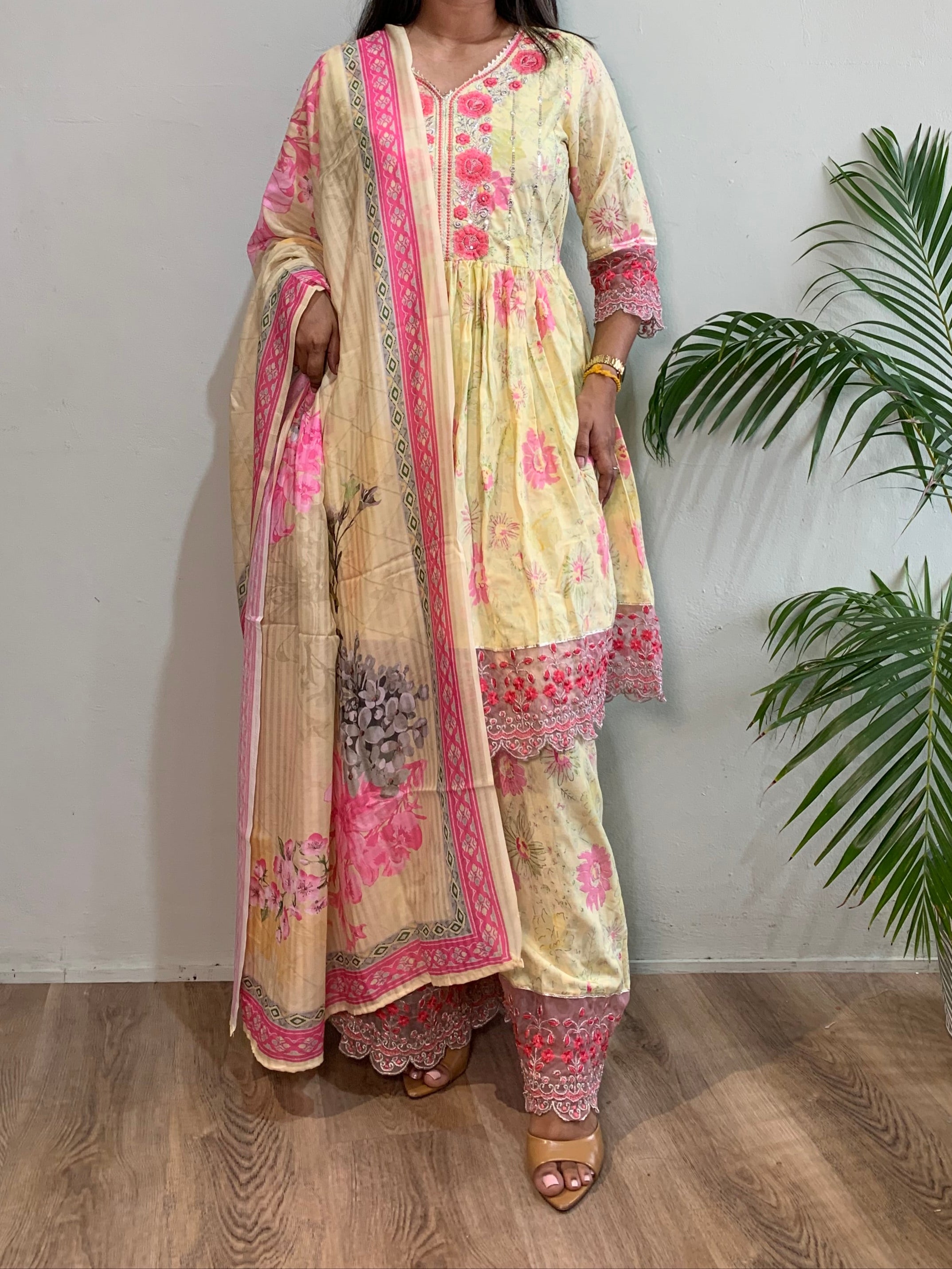 Yellow palazzo Set