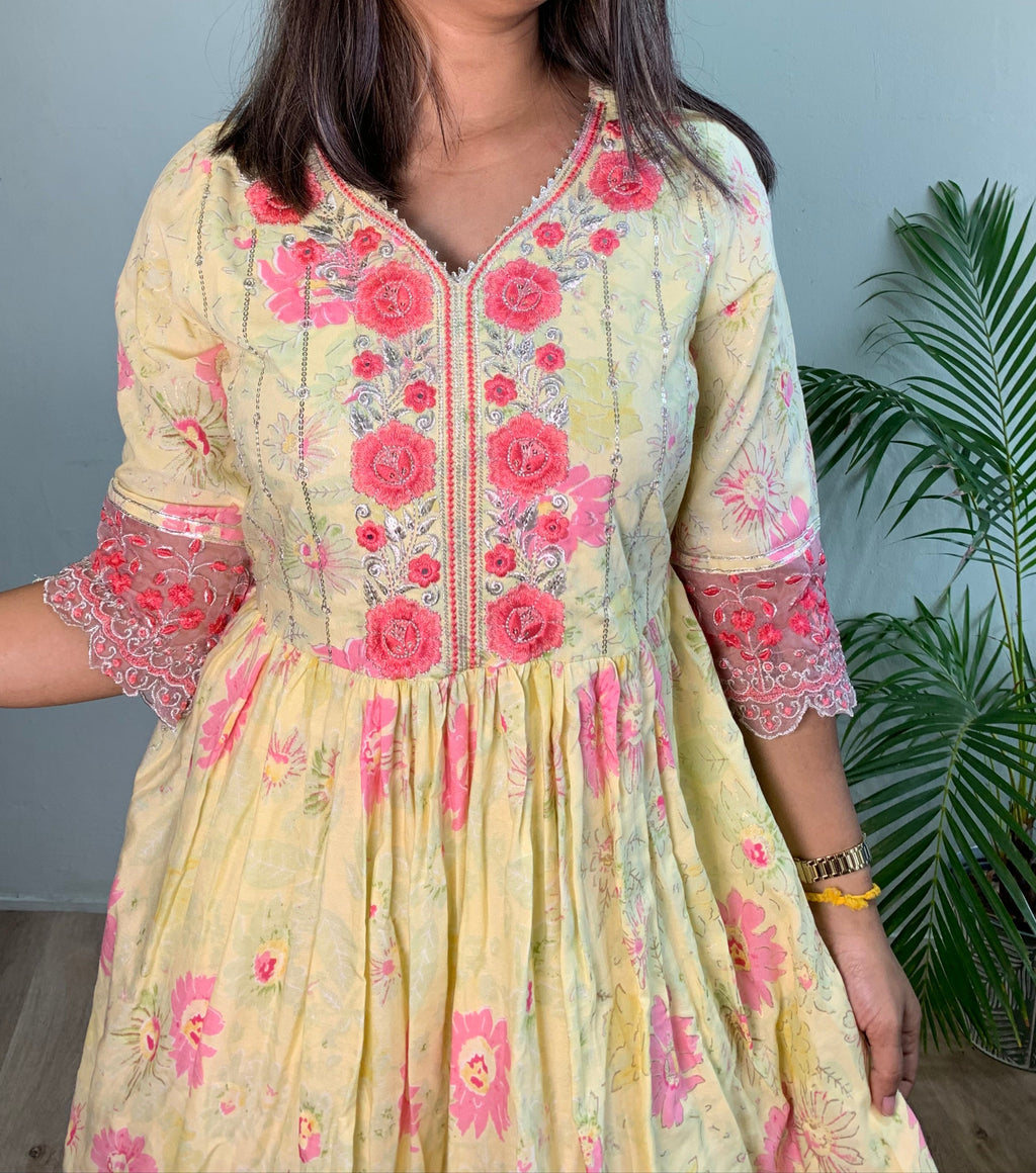 Yellow palazzo Set