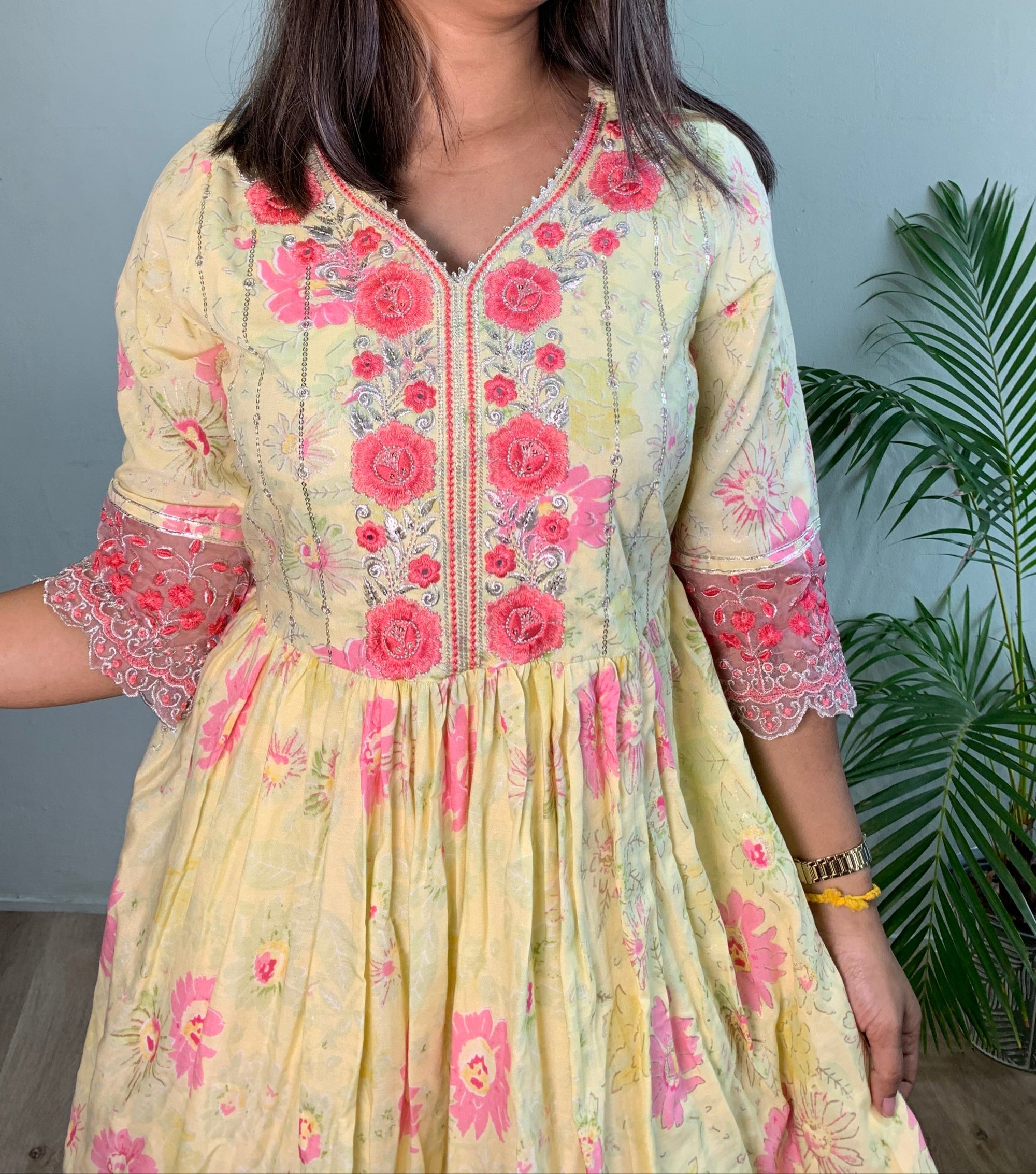 Yellow palazzo Set