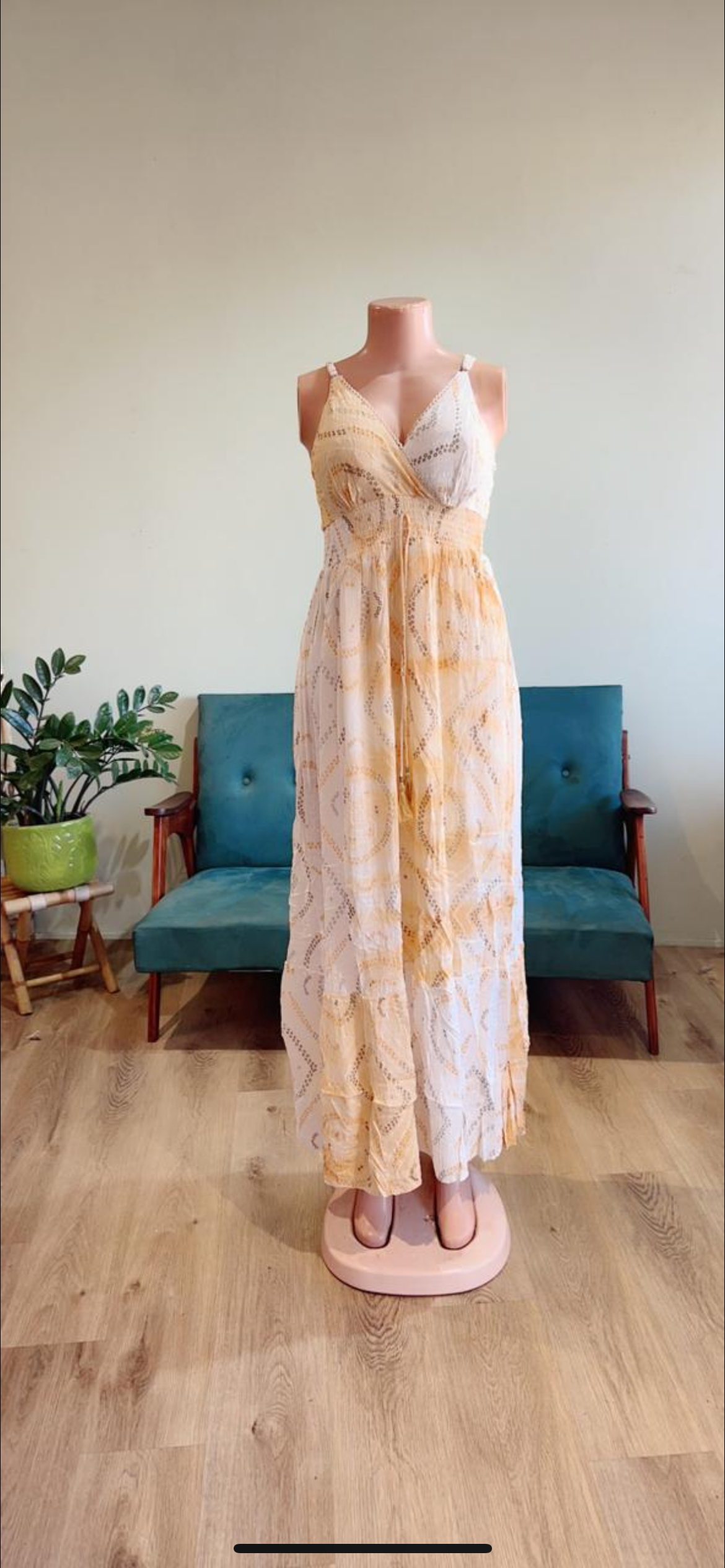 Bandhani boho dress
