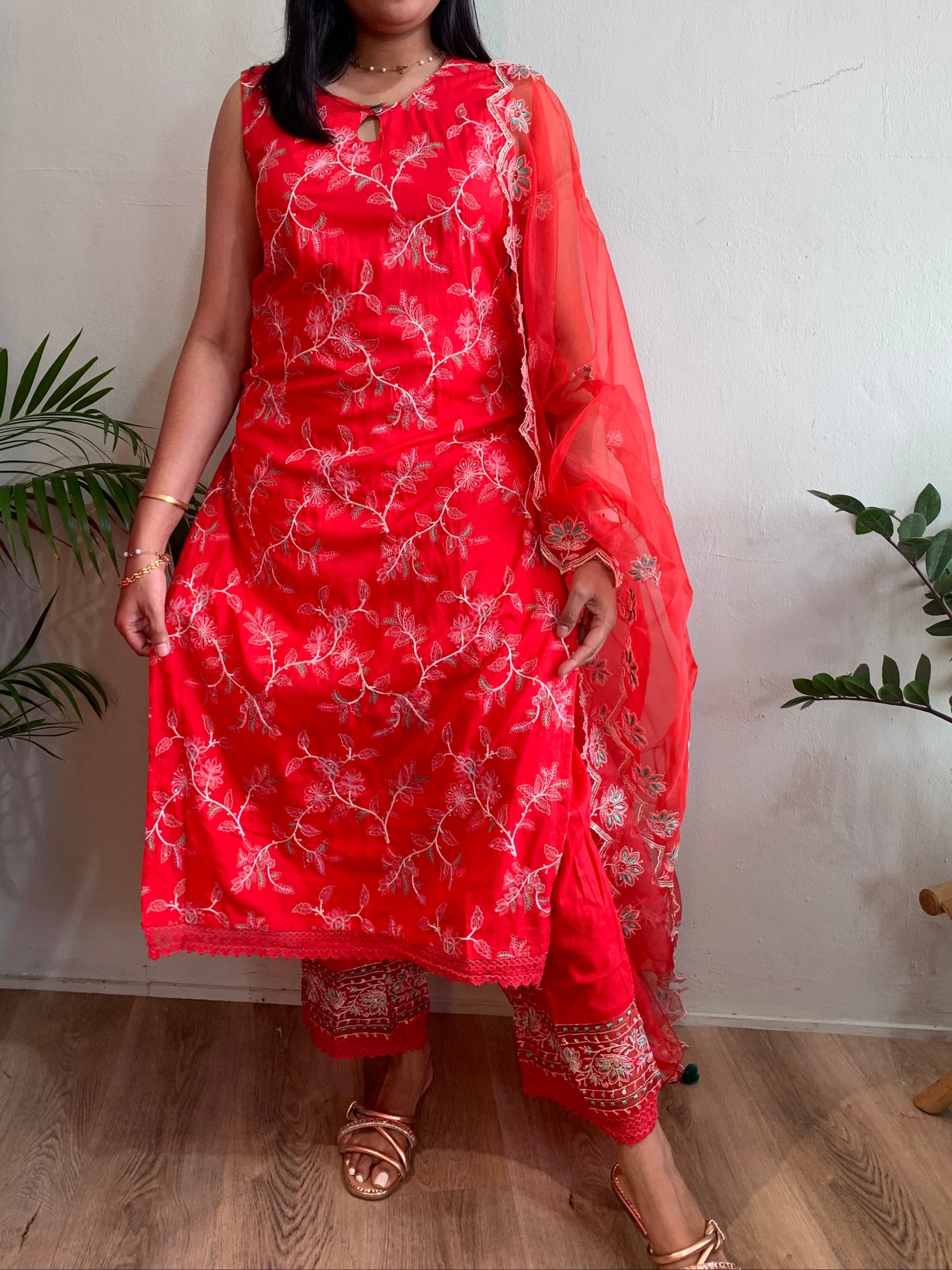 Embroidered Churidar